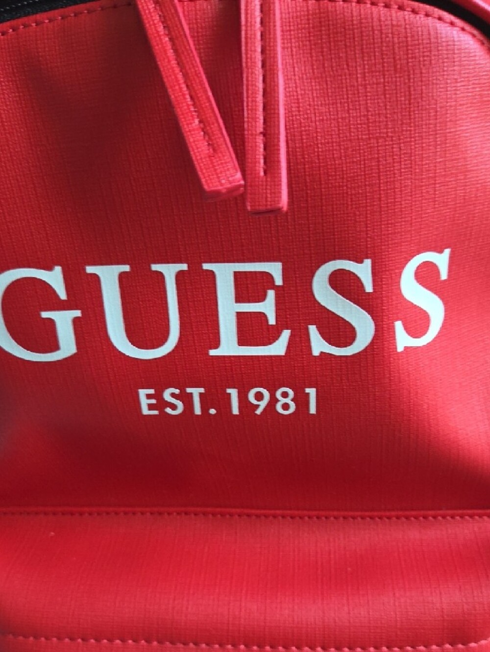 GUESS Red Logo Backpack - Picture 5 of 6